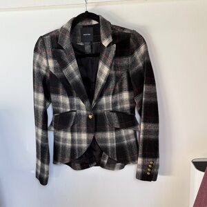 Smythe Plaid Blazer - Black, Gray, and Red
